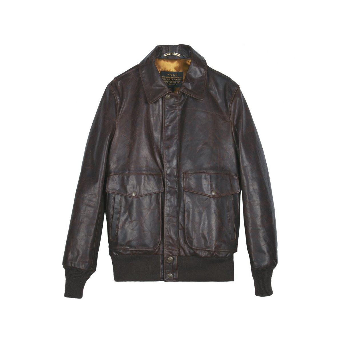 Leather Bomber Jacket Schott Nyc Ritch Schott Lightweight Cowhide
