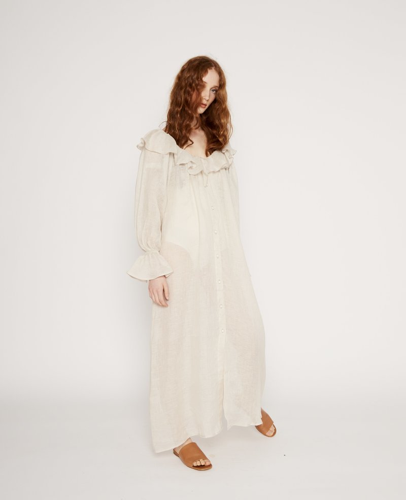Baserange Suzanne Linen Dress | Garmentory 