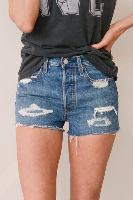 Sansome trashed levi shorts Clearance