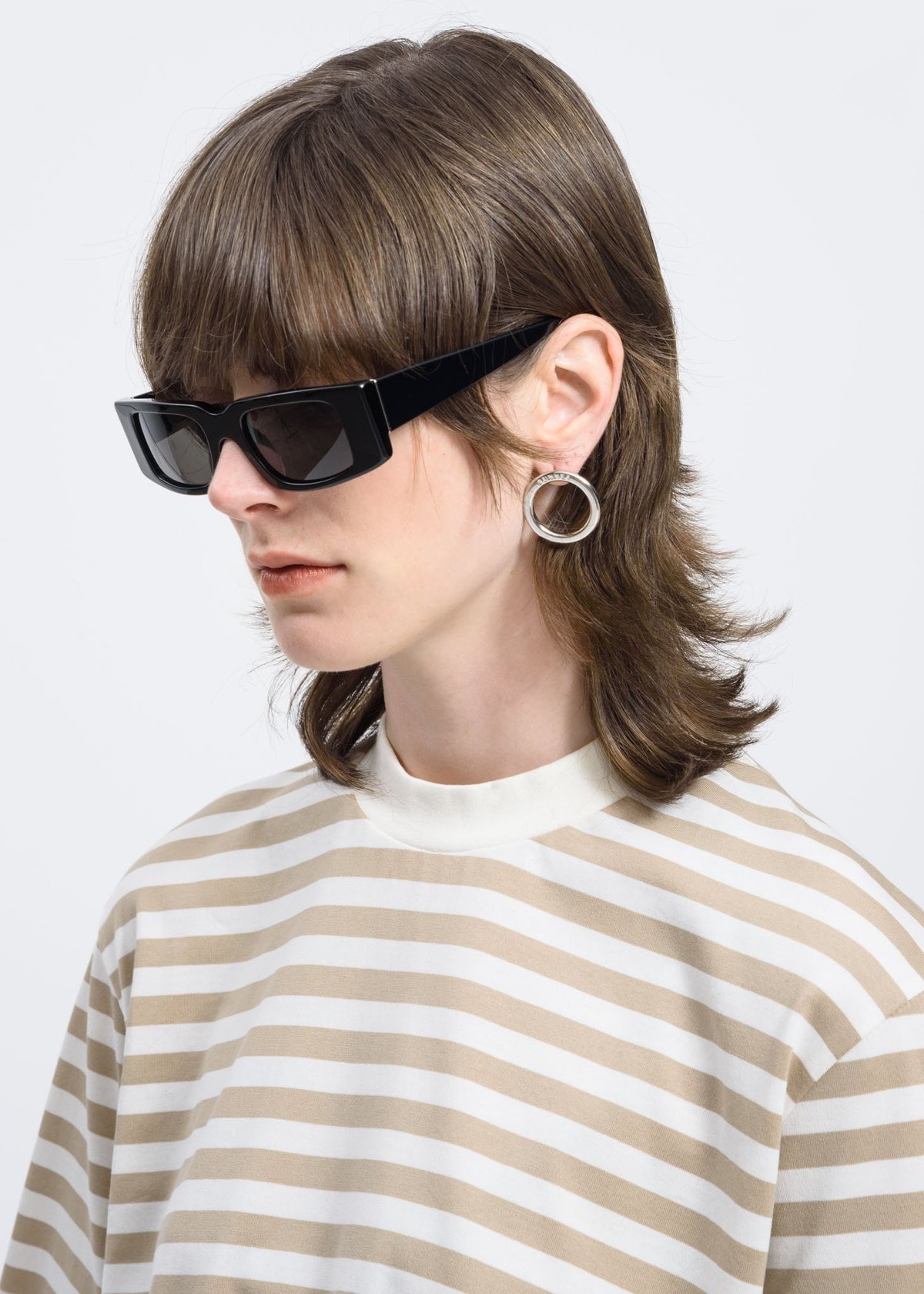 Sunnei Square Sunglasses - Black  - Image 4 of 7