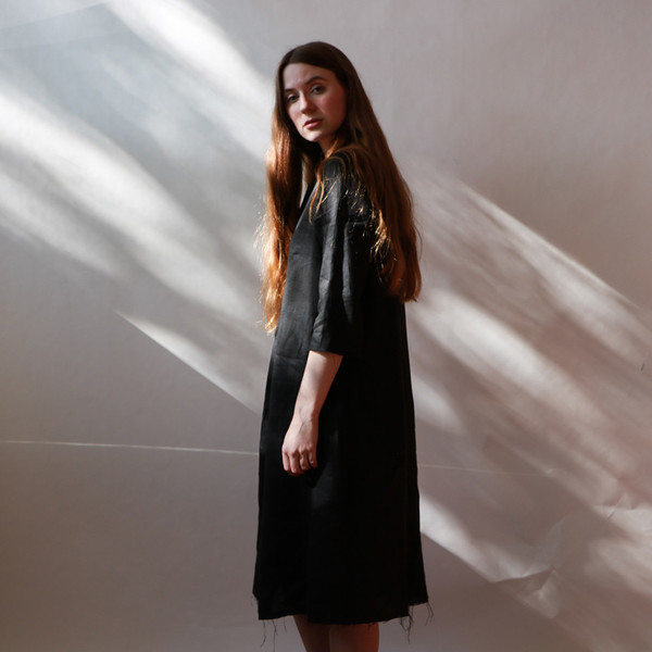 erica tanov linen dress DRESSES