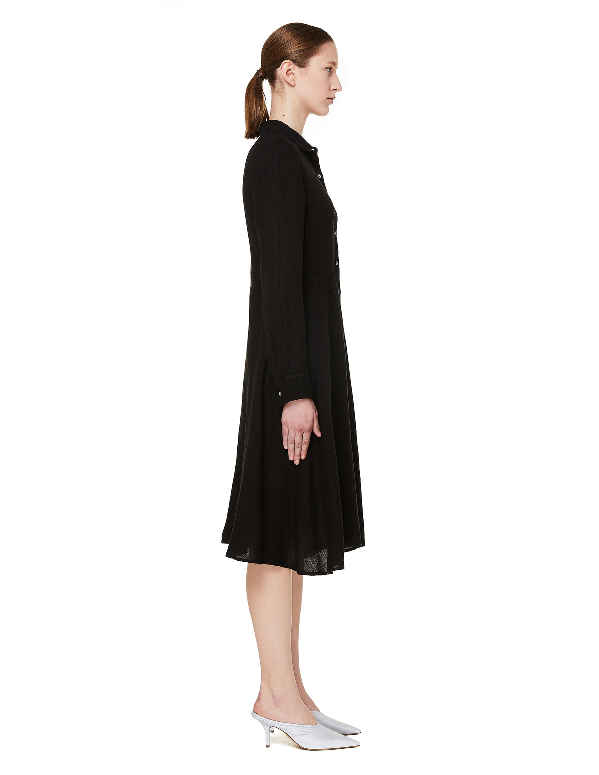 120% Lino Linen Dress - Black - Image 2 of 3