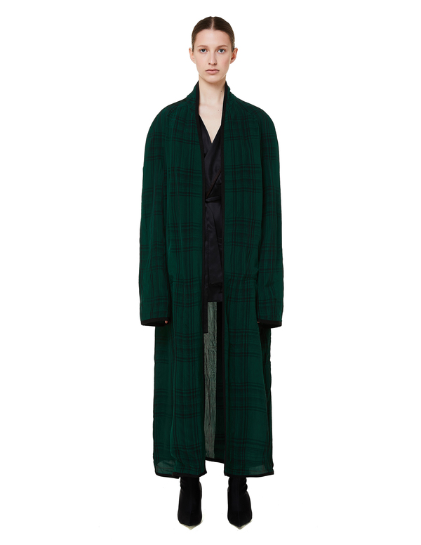 HAIDER ACKERMANN チェスターコート Haider Ackermann Checked Coat - GREEN | Garmentory