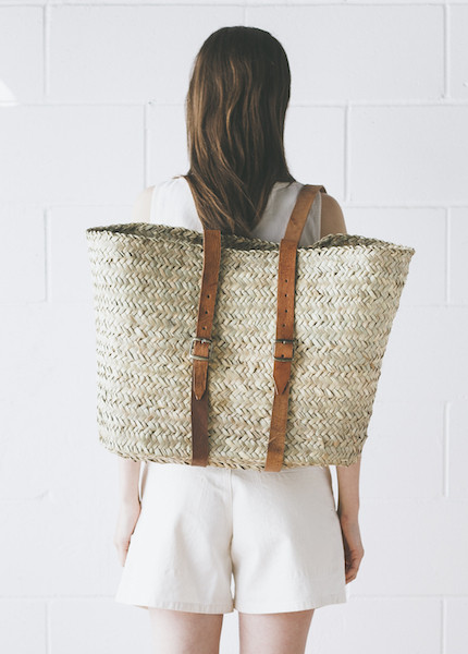 Handwoven French Market Backpack Handwoven French Market Backpack