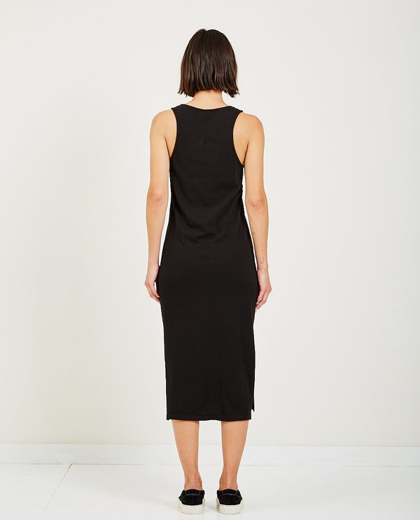 Stateside HEAVY JERSEY TANK TOP MAXI DRESS - BLACK | Garmentory