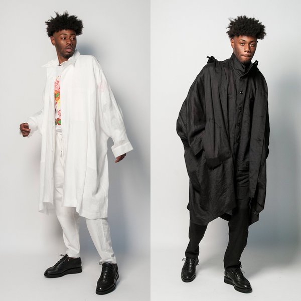 Monitaly Linen Batman Coat | Garmentory