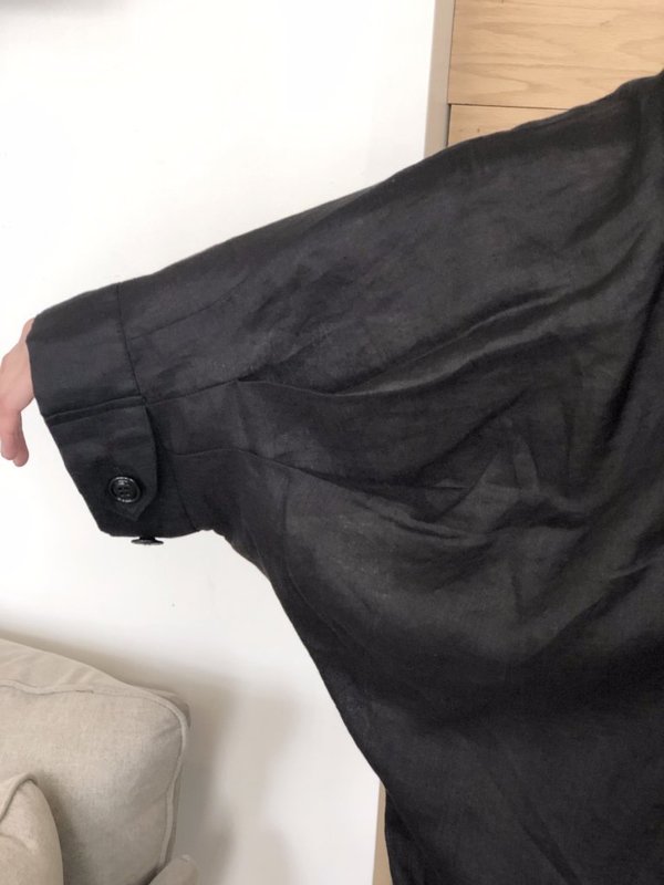 Monitaly Linen Batman Coat | Garmentory