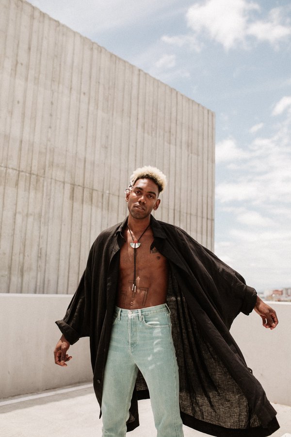 Monitaly Linen Batman Coat | Garmentory