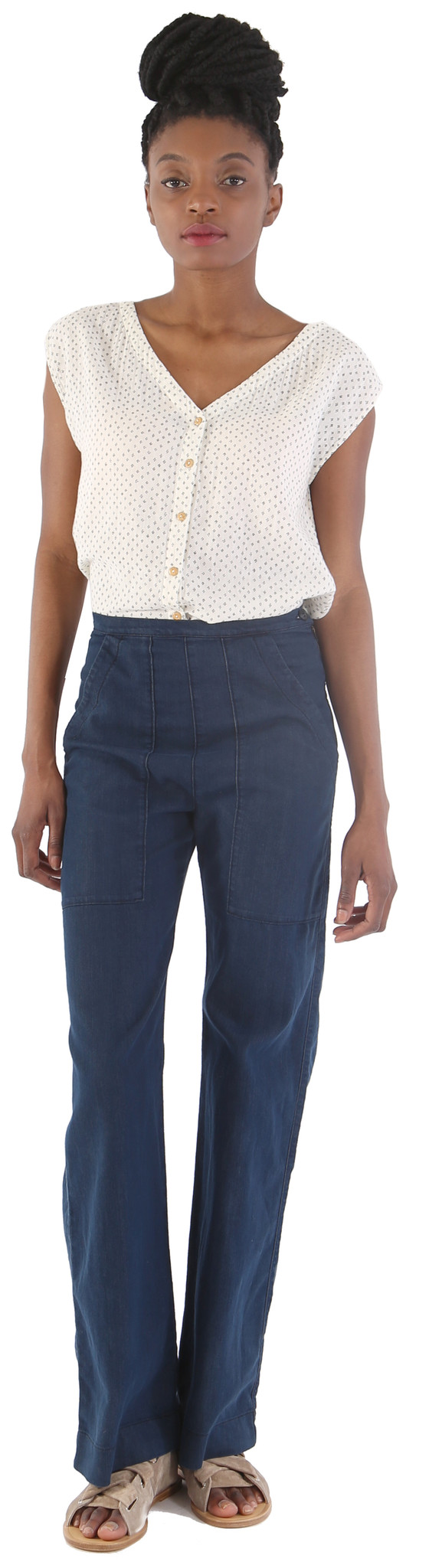 Des Petits Hauts Kanel Reversible Blouse - Ecru Des Petits Hauts Kanel Reversible Blouse - Ecru