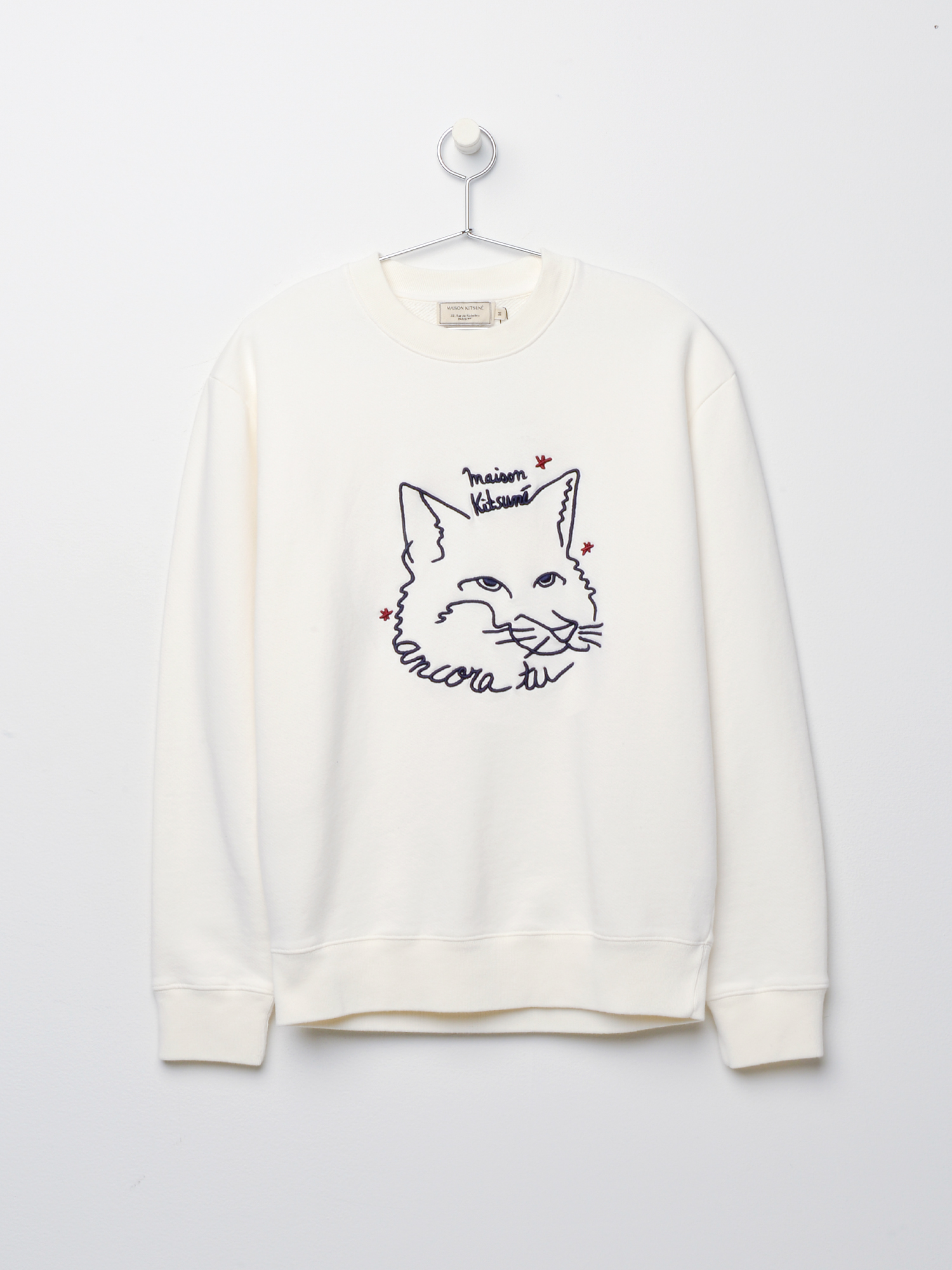 maison kitsune ancora tu sweatshirt