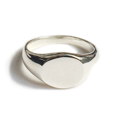 Tarin Thomas Arthur Silver Mini Signet Ring Tarin Thomas Arthur Silver Mini Signet Ring