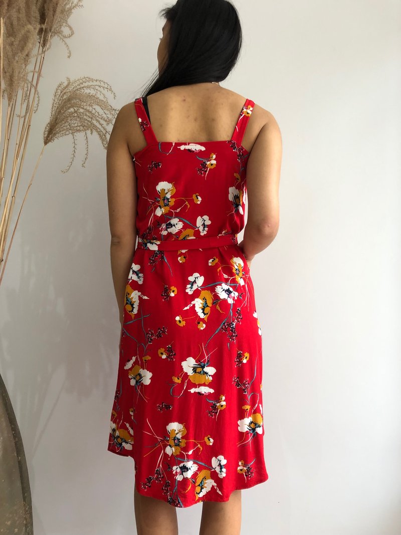 CHERRY BOBIN LUAU DRESS Red Floral Garmentory
