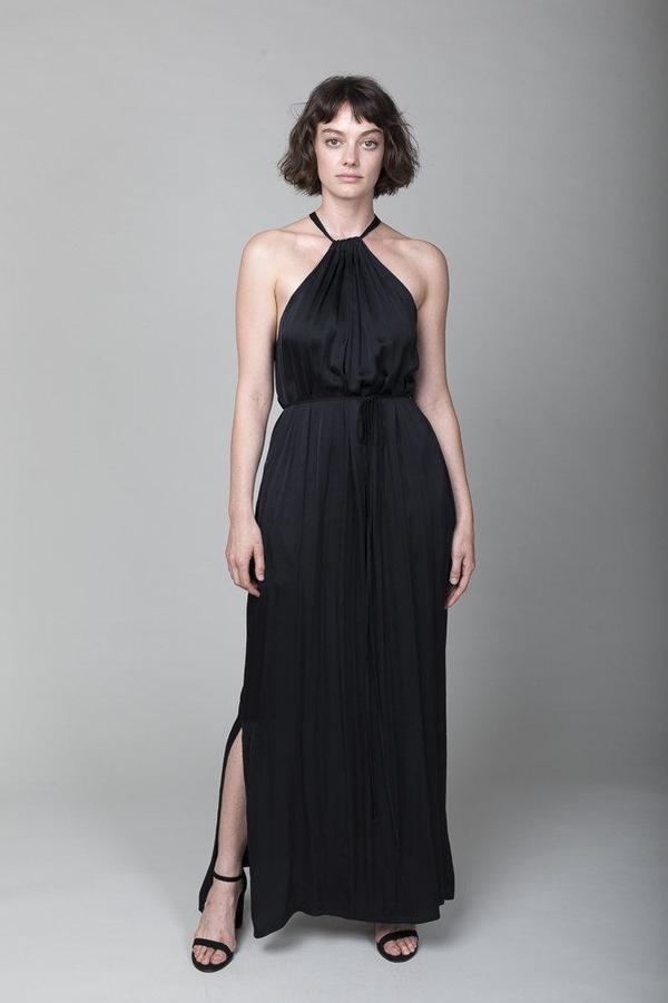Raquel Allegra Halter Dress - Black | Garmentory