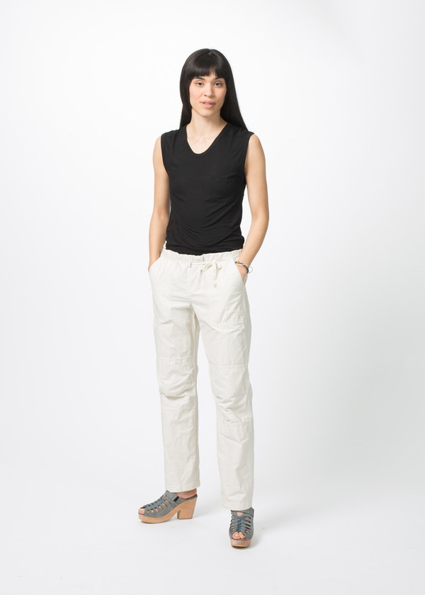 dosa ドーサ トラベルパンツ 生成 travel pants 白 2