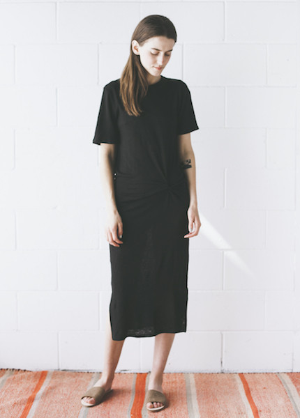 Objects Without Meaning - Twist Tee Dress in Black Objects Without Meaning - Twist Tee Dress in Black