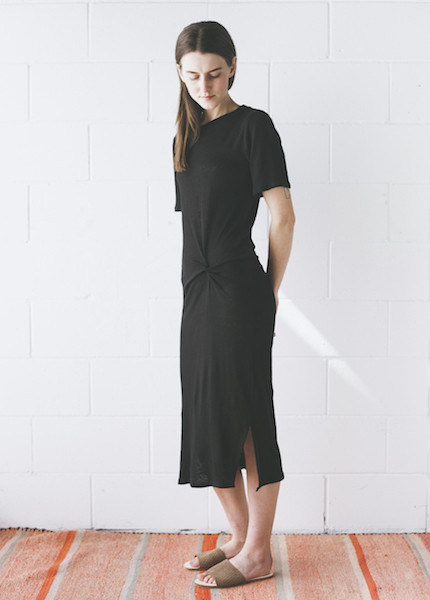 Objects Without Meaning - Twist Tee Dress in Black Objects Without Meaning - Twist Tee Dress in Black