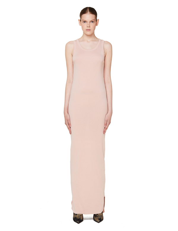 Ann Demeulemeester Pink Cotton Tank Dress - Pink | Garmentory