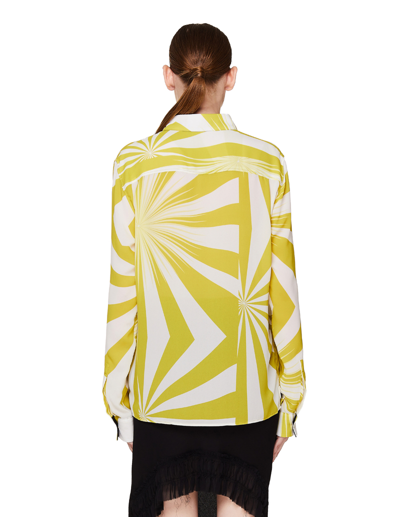 Haider Ackermann Printed Shirt - White/Yellow | Garmentory