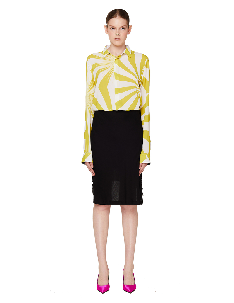 Haider Ackermann Printed Shirt - White/Yellow | Garmentory
