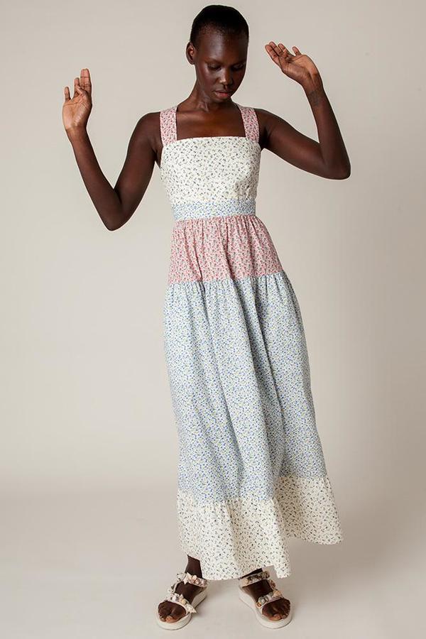 Rachel Antonoff Hannah Pinafore Dress - Ditsy Floral | Garmentory