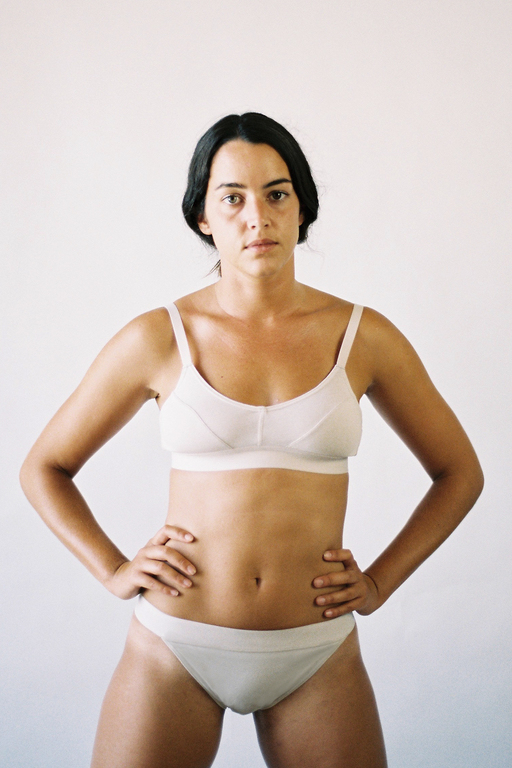 The Nude Label Sporty Bra- Off White The Nude Label Sporty Bra- Off White
