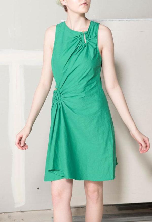green alc dress A.L.C. Kiki Dress Emerald Multi – blueandcream main image 1