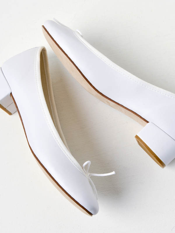 Repetto Camille Calfskin Ballerinas - Blanc | Garmentory