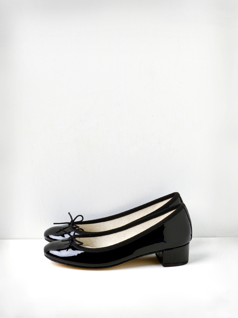 repetto Camille gomme noir 黒　38 Camille Repetto x Marine Serre Ballet Flats