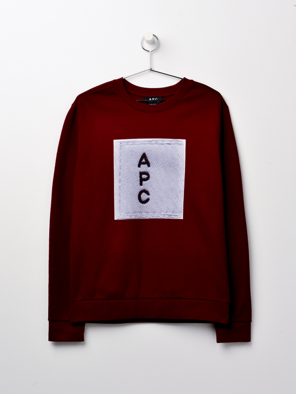 A.P.C. Logo Sweat - Bordeaux A.P.C. Logo Sweat - Bordeaux