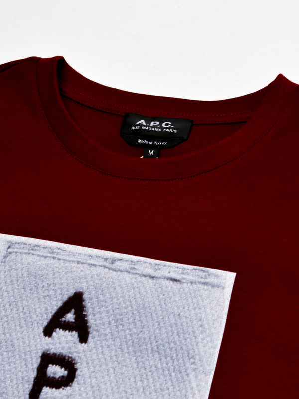 A.P.C. Logo Sweat - Bordeaux A.P.C. Logo Sweat - Bordeaux