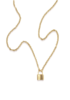 Ellie Vail Hadley Lock Necklace - Gold - Thumbnail 2