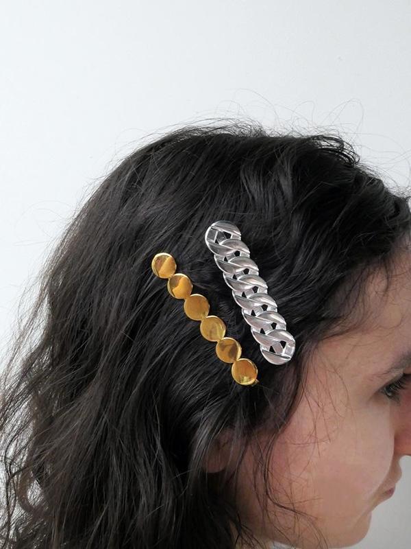 Saskia Diez Grand Hair Clip - Silver Saskia Diez Grand Hair Clip - Silver