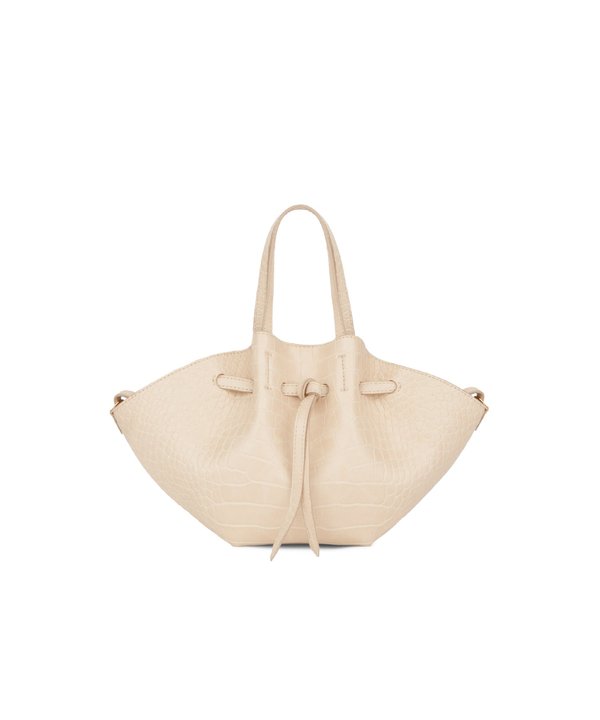 Nanushka MINI LYNNE Convertible bag with drawsting - Creme