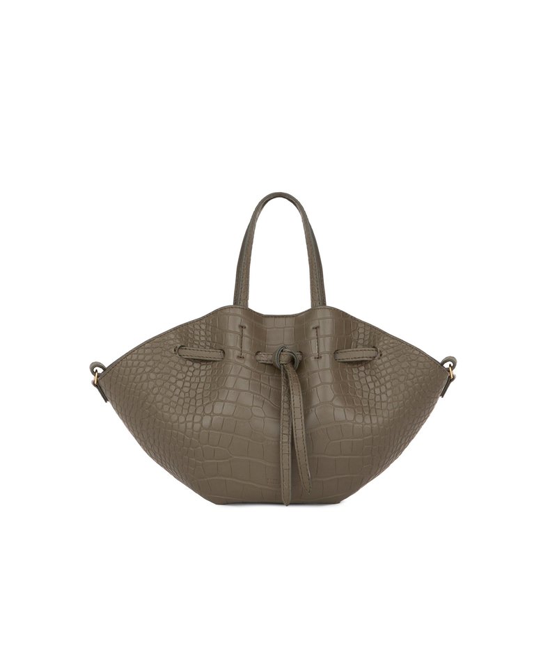Nanushka MINI LYNNE Convertible bag with drawsting - Khaki