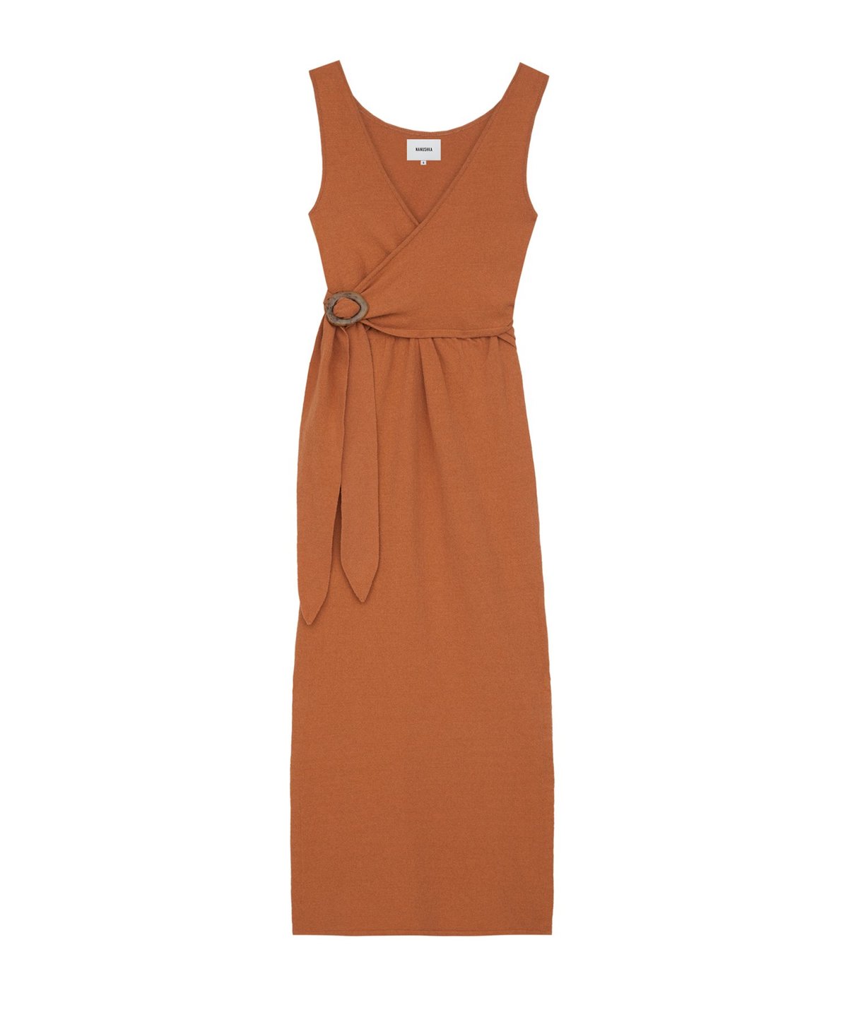 nanushka mame terry knit bodycon dress Nanushka Mame Open Knit Bodycon Dress - Creme
