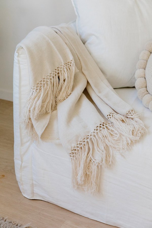 Pampashop Puna Blanket - Natural White Pampashop Puna Blanket - Natural White