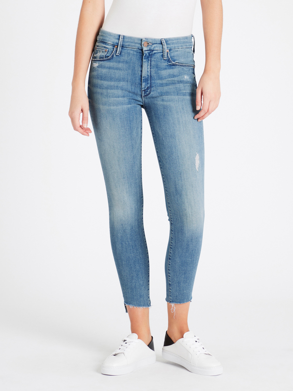 Mother Denim The Looker Step Ankle Fray Jean - Where There's Smoke Mother Denim The Looker Step Ankle Fray Jean - Where There's Smoke