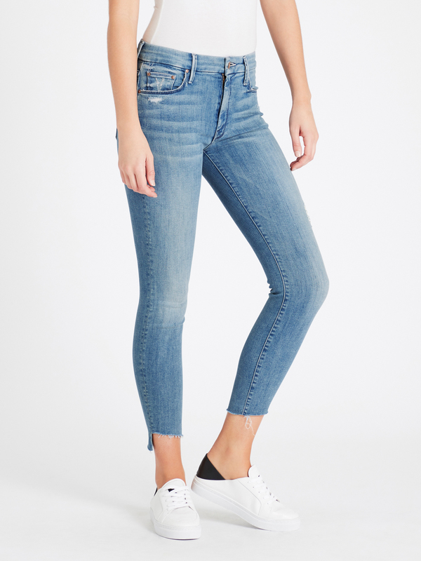 Mother Denim The Looker Step Ankle Fray Jean - Where There's Smoke Mother Denim The Looker Step Ankle Fray Jean - Where There's Smoke