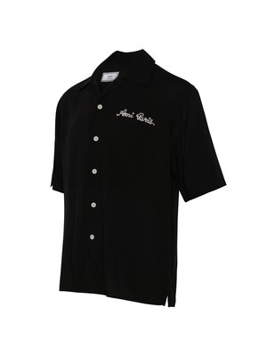 AMI Embroidered Camp Collar Shirt 