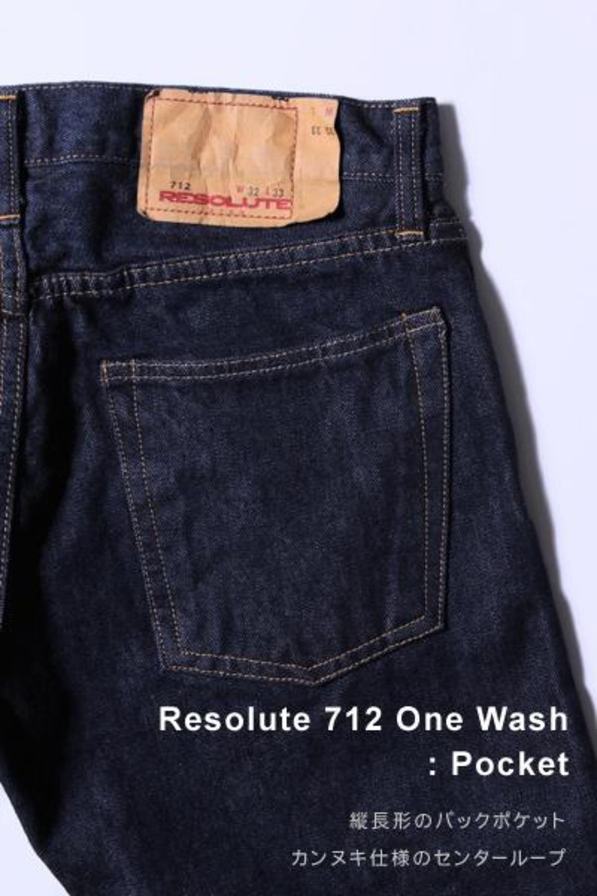 Resolute 712 Straight One Wash Denim Jeans Garmentory