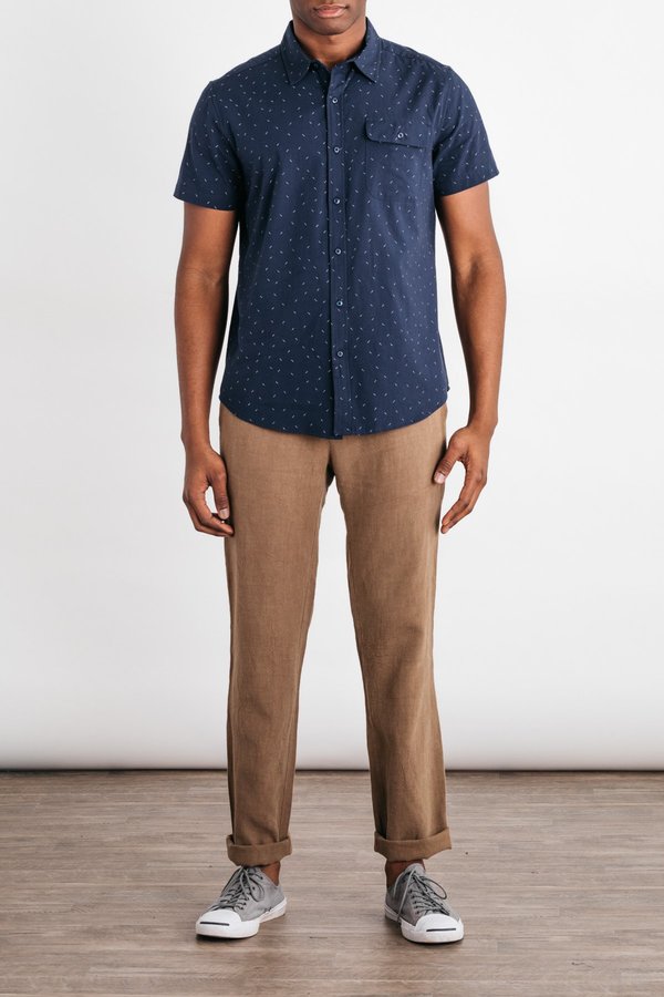 Bridge & Burn Marten - Navy Dash Print Bridge & Burn Marten - Navy Dash Print
