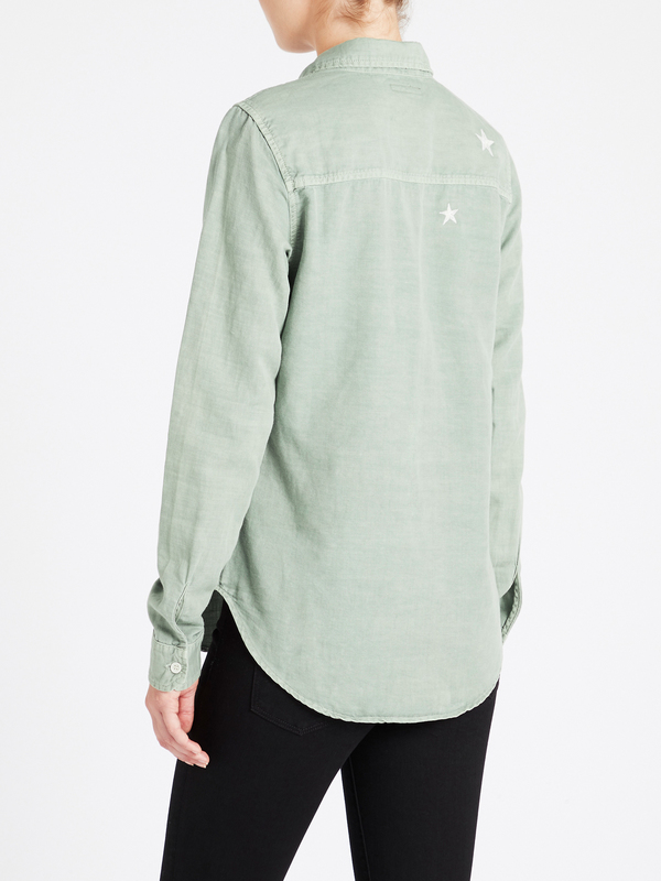 Mother Denim Trooper Shirt - Army Green Freedom Mother Denim Trooper Shirt - Army Green Freedom