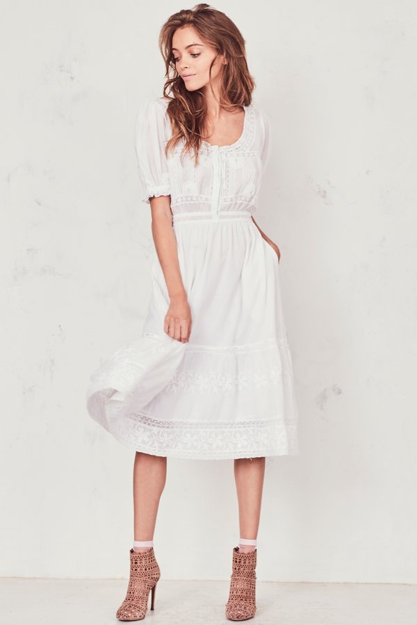white bridal midi dress Marilyn White Dress main image 0