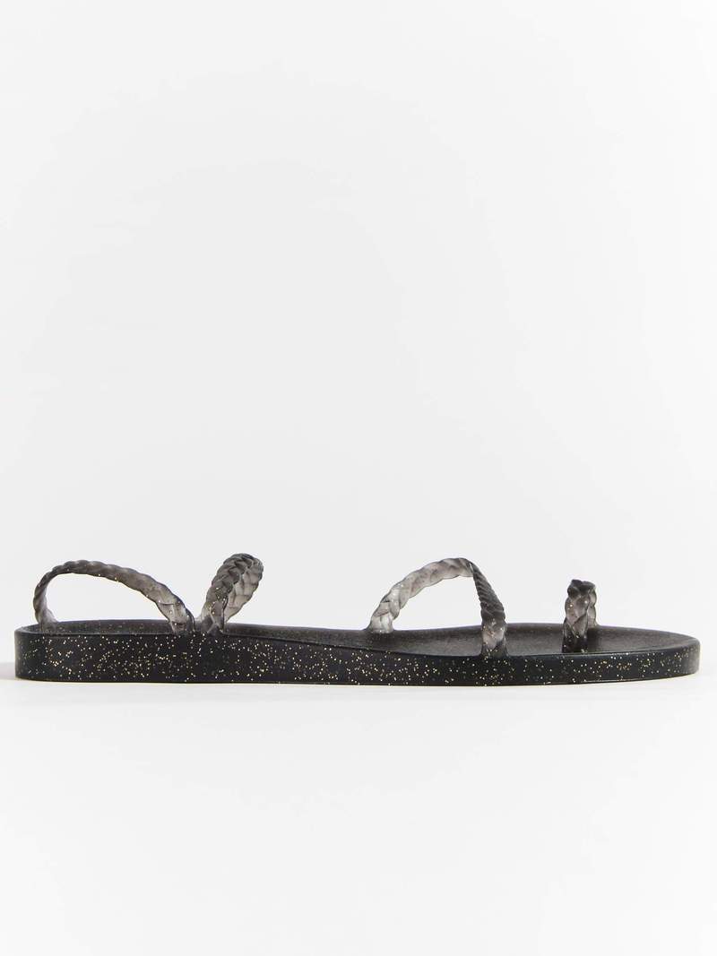 Ancient Greek Sandals Eleftheria Sandal - Black/Gold