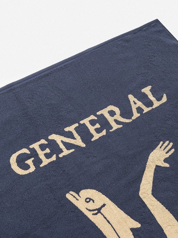 GENERAL ADMISSION Mellow Vibes Towel - Slate/Cream GENERAL ADMISSION Mellow Vibes Towel - Slate/Cream