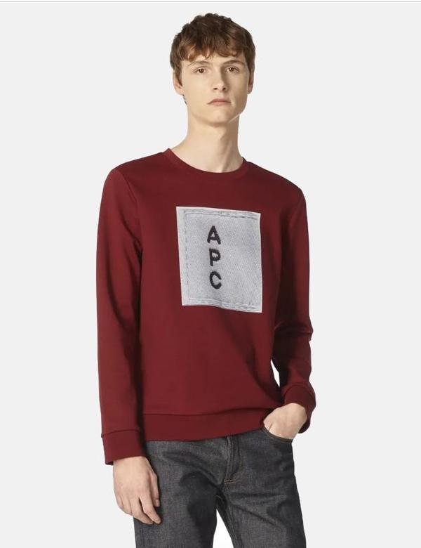 A.P.C. H Logo Sweatshirt - Red A.P.C. H Logo Sweatshirt - Red