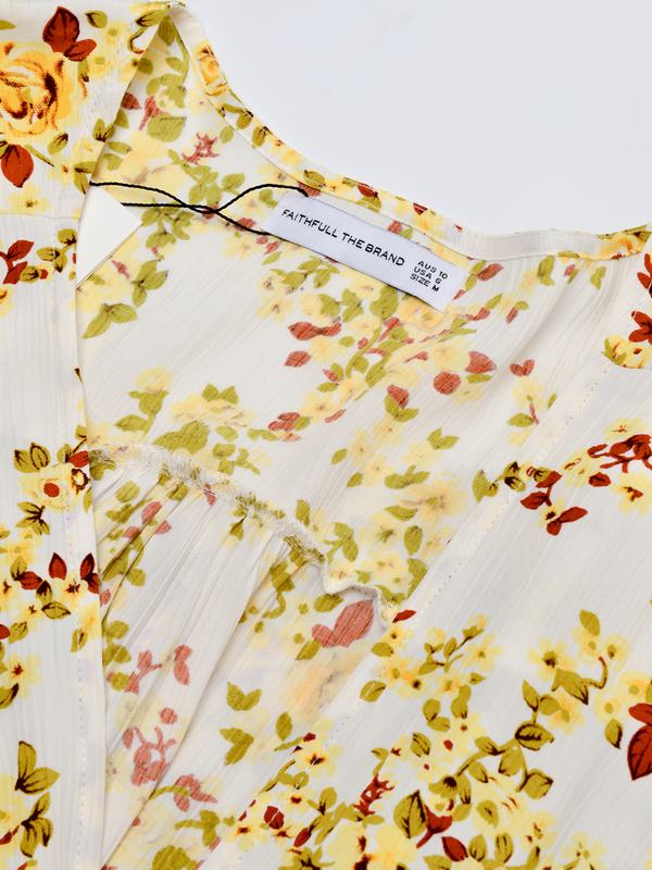 Faithfull The Brand RAFA MIDI DRESS - GOLDIE FLORAL | Garmentory