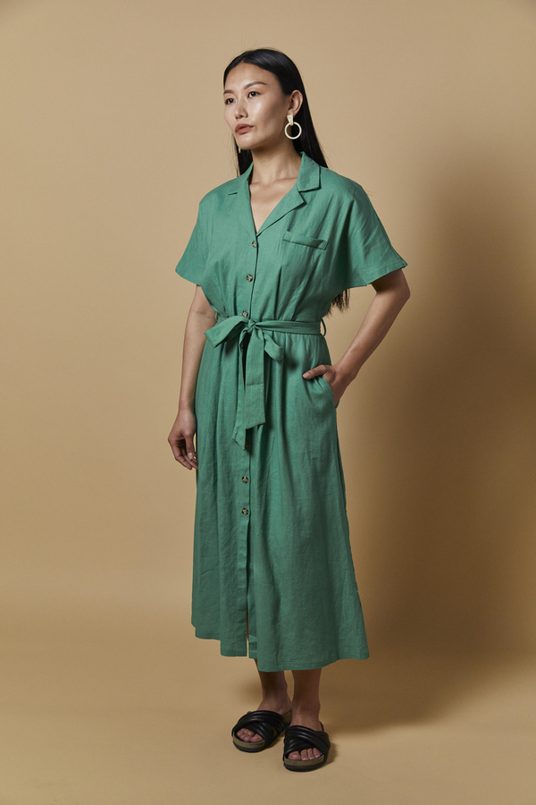 navy blue dress for baby girl Women's Linen Dresses main image 1