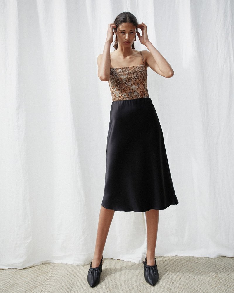 Nanushka ZARINA Slip skirt Black Garmentory
