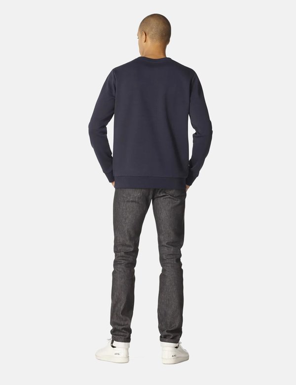 A.P.C. H Logo Sweatshirt - Dark Navy Blue A.P.C. H Logo Sweatshirt - Dark Navy Blue
